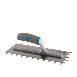 frattazzo americano dentato per colla 28x12 con dente da 20mm curvo