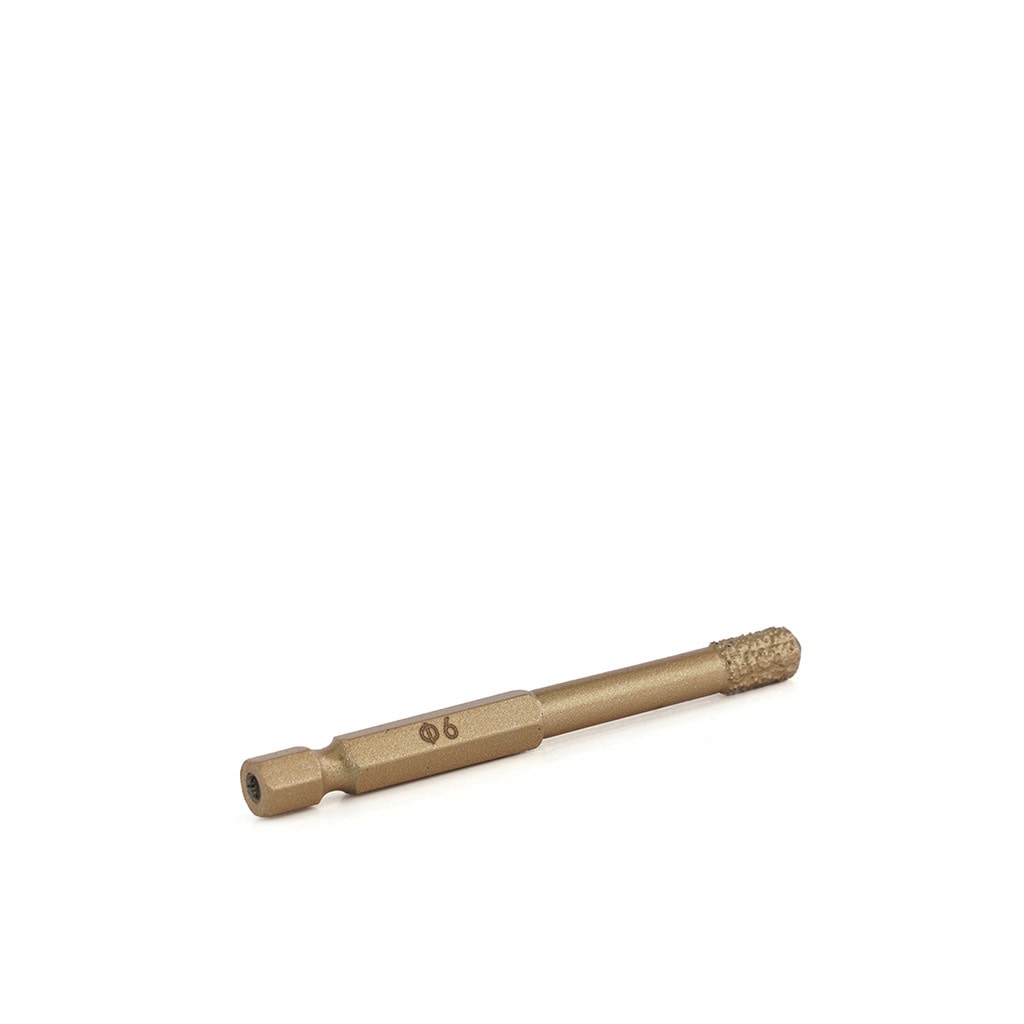 foretto diamantato attacco trapano diametro 6mm