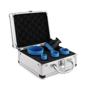 kit foretti diamantati blue line con valigetta