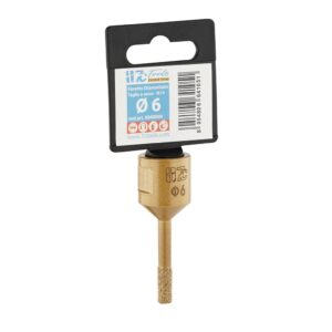 foretto diamantato a secco 6mm