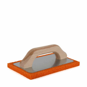 Orange Sponge Trowel 14x22cm Wooden Handle