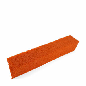 Frattazzo Angolare Spugna Arancione 38x7x5cm Manico Legno
