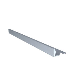 satinized aluminum end profile