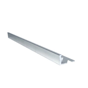 Polished aluminum end profile